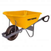 6 CU FT BLACK WHEELBARROW