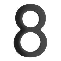 6" Black Architect House Number #8