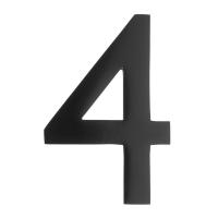 6" Black Architect House Number #4