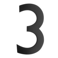6" Black Architect House Number #3