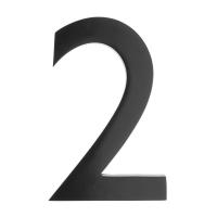 6" Black Architect House Number #2