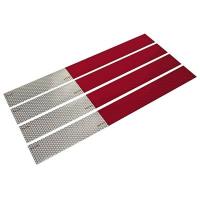 2" x 18" Red/Silver DOT2 Reflective Strips Pack of 4