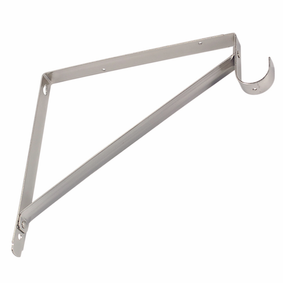 Shelf & Rod Bracket Brushed Nickel