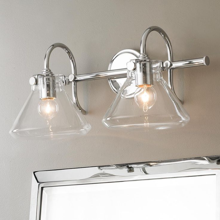 VANITY LIGHT 2-BULB DECO NICKEL