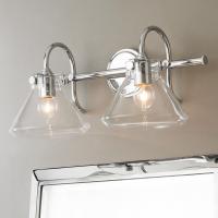 VANITY LIGHT 2-BULB DECO NICKEL