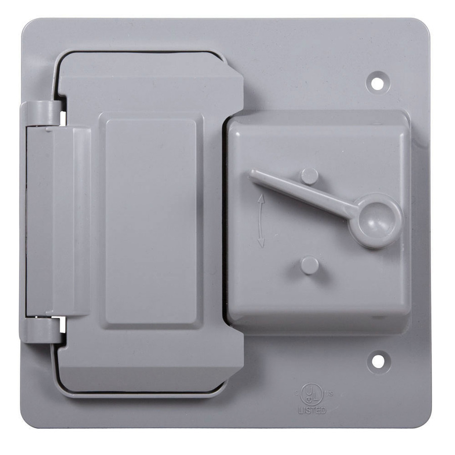 PVC OUTDOOR BOX COVER 2-GANG