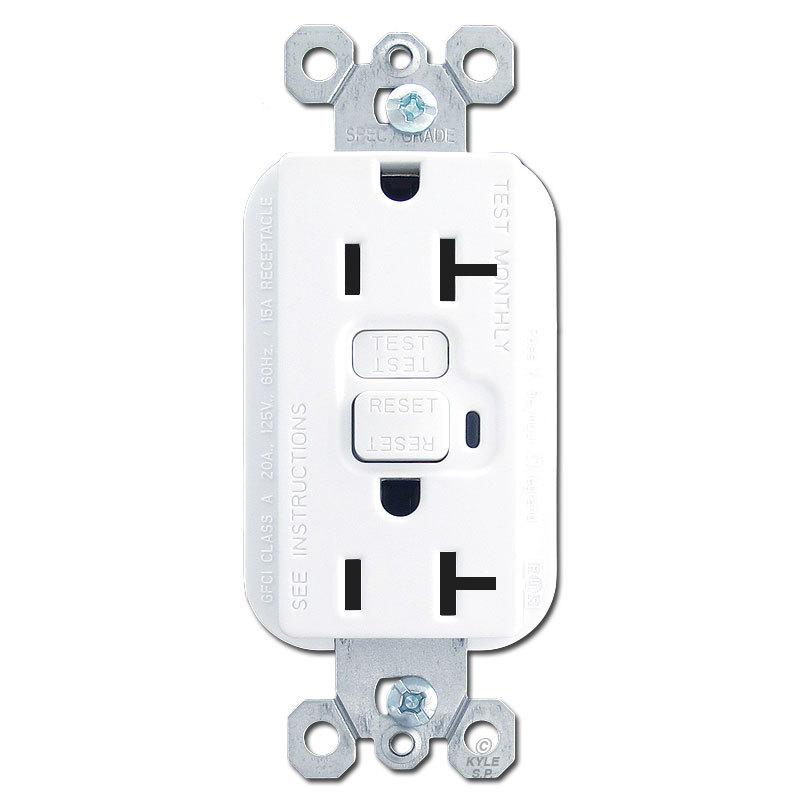 GFCI OUTLET WHITE 20AMP