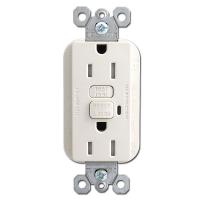 GFCI TAMPER W/SWITCH ALMOND 15A