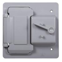 PVC OUTDOOR BOX COVER 2-GANG