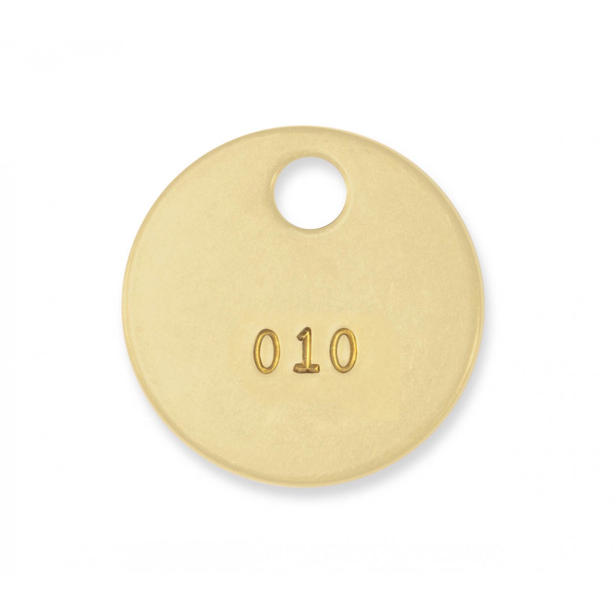 1-3/8" BRASS KEY TAGS