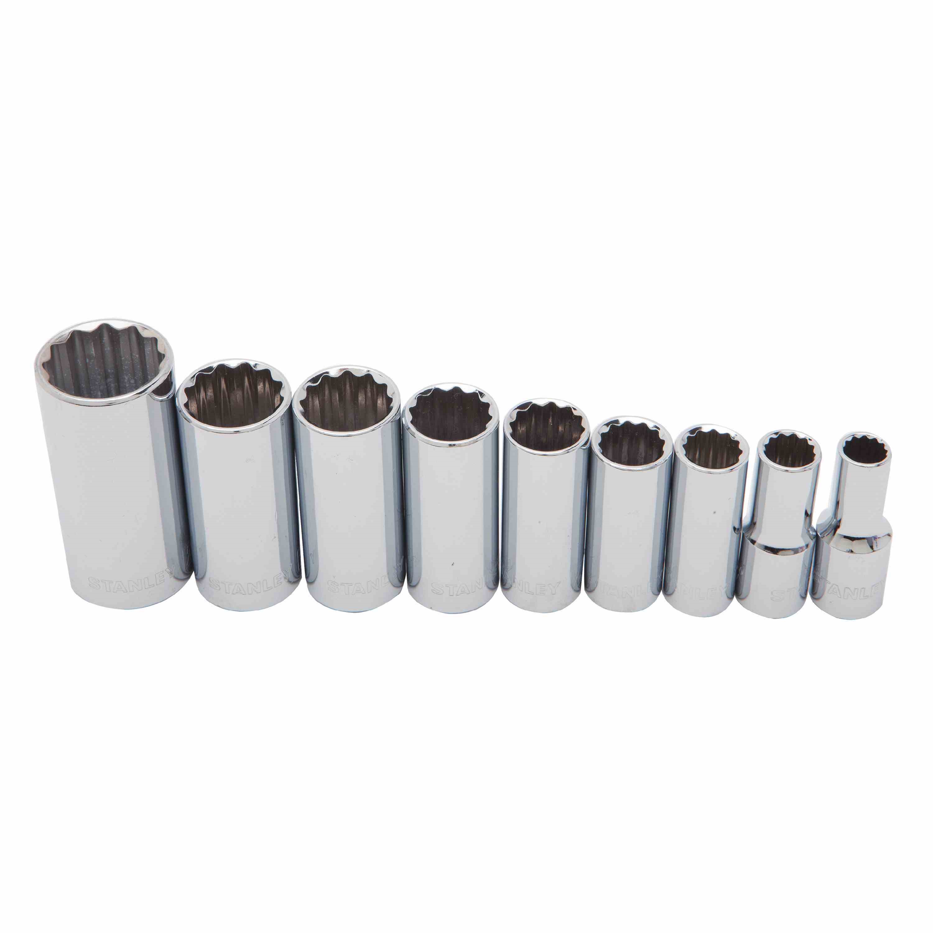 3/8" DEEP SOCKET CLIP SAE 9PC