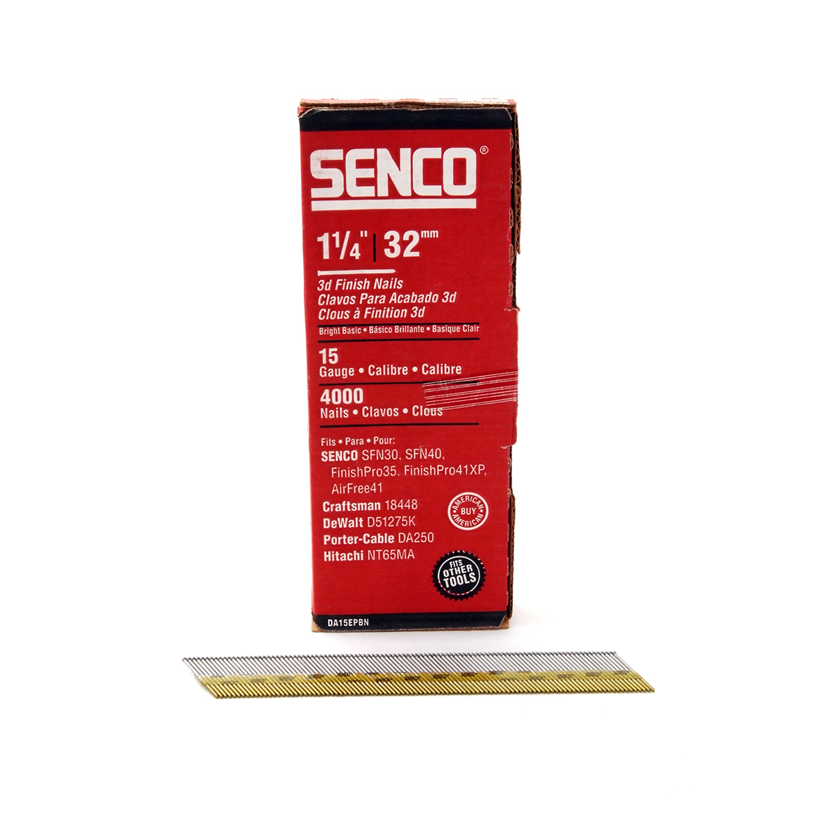 SENCO 1-1/2" FINISH BRITE 15G 4K