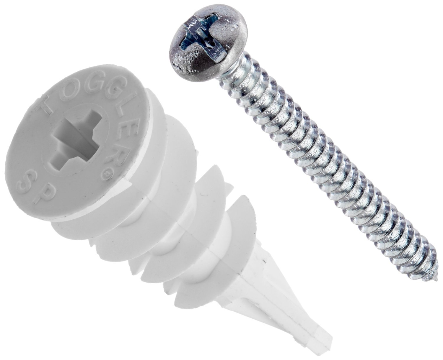 1/4" Plastic Pop Toggle 40lb 2-Pack