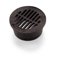 S&D 3" ROUND DRAIN GRATE BLACK