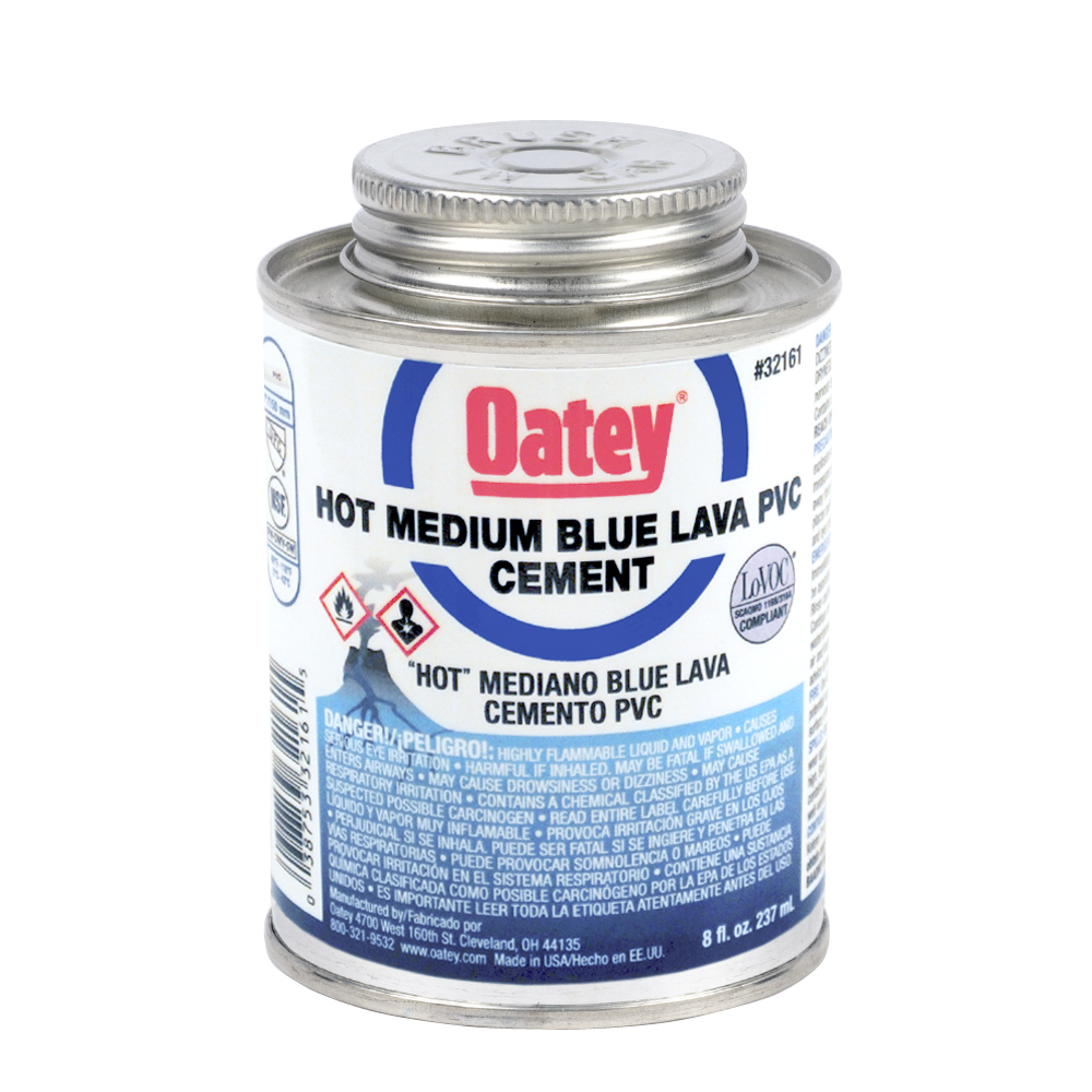 OATEY HOT LAVA PVC CEMENT 8OZ