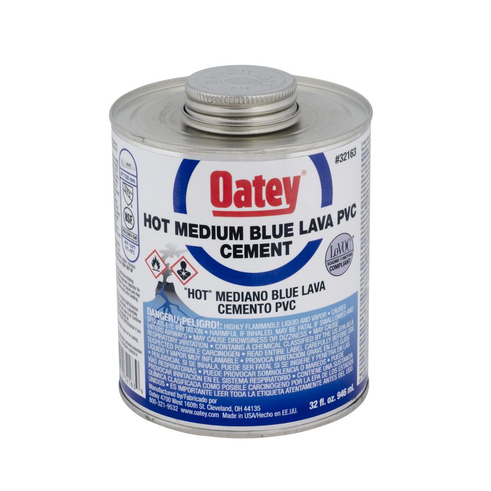 OATEY HOT LAVA PVC CEMENT 16OZ
