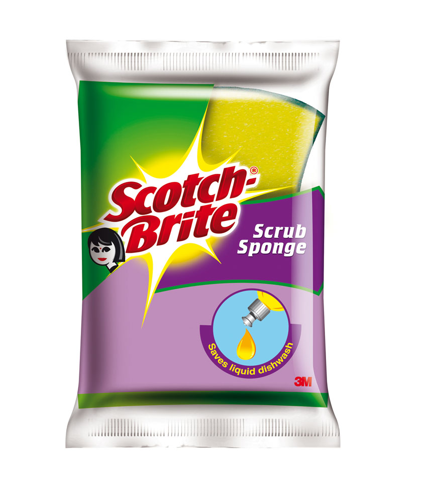 SCOTCHBRITE SCRUB SPONGE SMALL