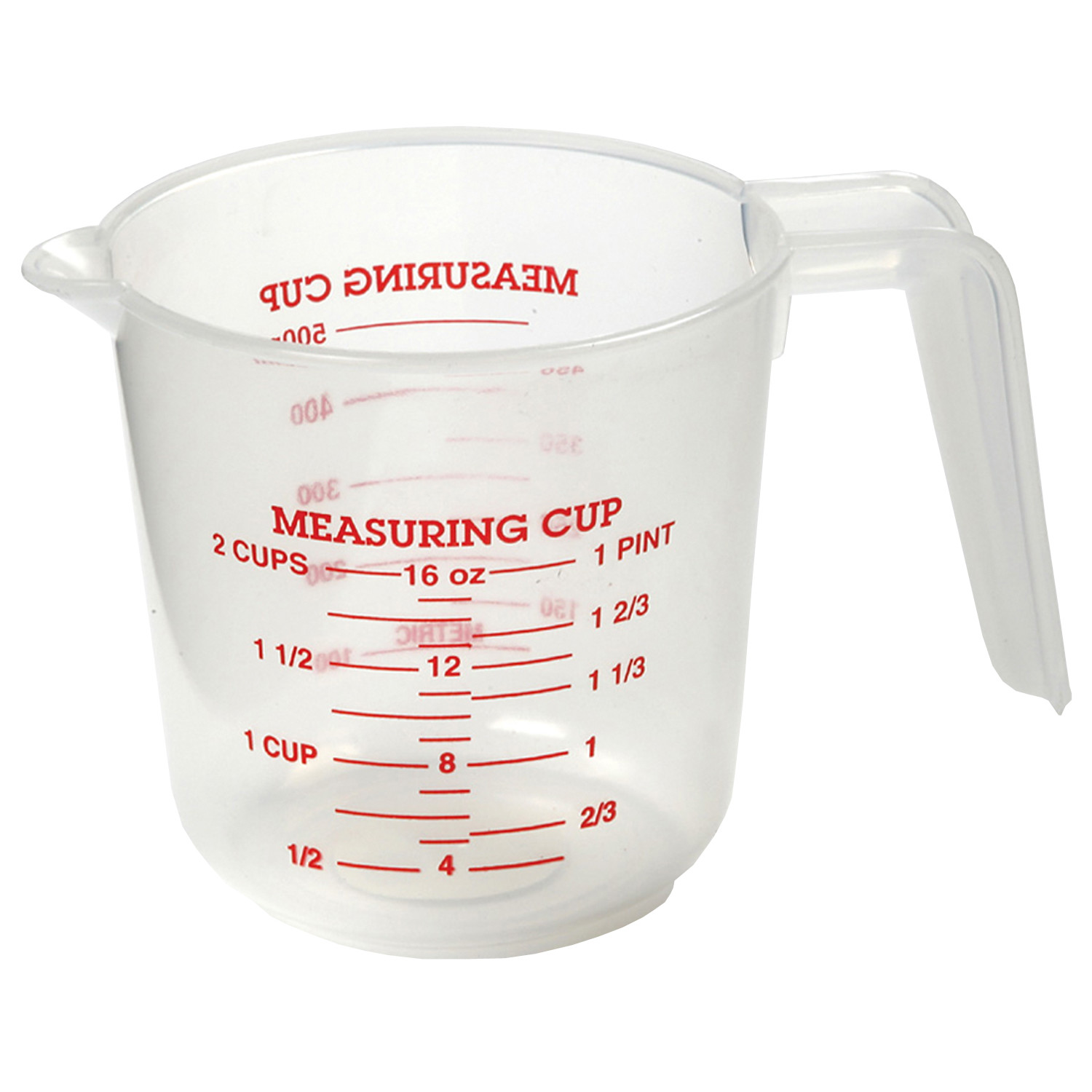MEASURE CUP PLASTIC 2CUP