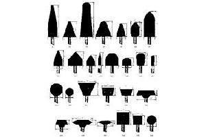 1/4X1-1/16" MOUNTED GRINDING PT