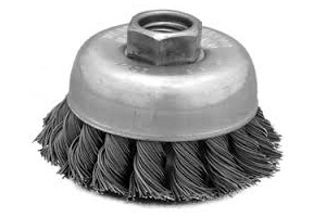 4" 5/8 11THD KNOT WIRE CUP