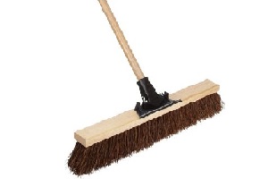 PRO FLEX POLY BROOM W/HNDLE 24"