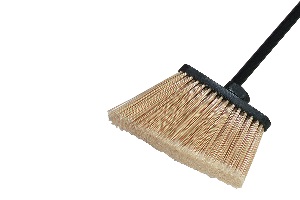 FINE SWEEP SLV FLAGGED BROOM 18"