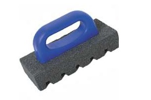 8" FLUTED RUBBING BRICK W/HANDLE