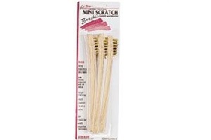 3 PC BRASS MINIATURE BRUSH SET