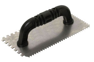 1/4" V + 1/4" SQ NOTCH TROWEL