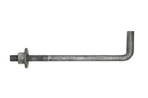 5/8" x 10" Hot Dipped Galvanized Foundation Bolt Nut