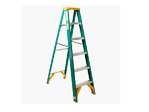 Werner Fiberglass Stepladder Type II Duty Rating 225lb 6'