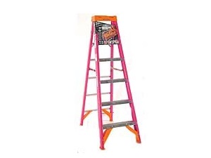 Werner Fiberglass Stepladder Type IA Duty Rating 300lb 6'