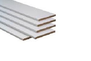 12" x 97" White Melamine Shelving