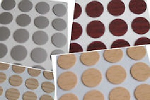 Stick-On Hole Cover Pine 53 Pack