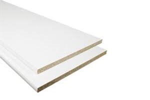 24" x 97" White Melamine Shelving