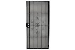 36" Regal Security Door Black