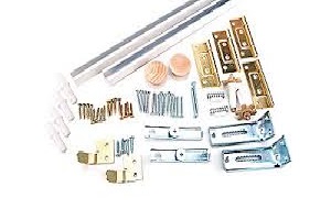 Bifold Door Hardware Set White 72"