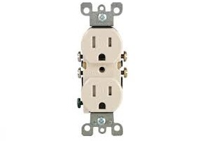 DUPLEX TAMPER RECEPT ALMND 15AMP