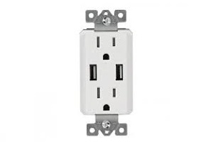 DECOR TAMPER SNGL RECEPT USB 15A