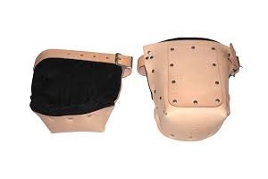 KNEE PADS LEATHER W/FELT