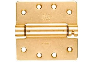 SPRING ADJ HINGE BRASS 4"