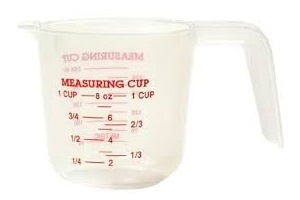 MEASURING CUP PLASTIC 1CUP