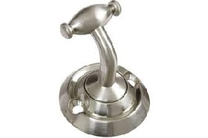 CLOTHES HOOK SGL SATIN NICKEL