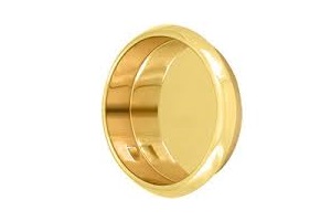 2-1/8" BRASS FLUSH PULL BRASS