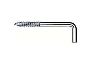 SQ BEND SCREW HOOKS ZINC 2.25"