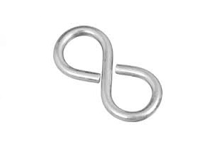 1-5/8" HEAVY CLOSED S HOOK ZINC