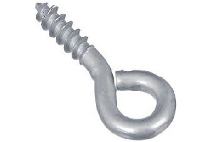 1/2" X 5/16" SCREW EYE ZINC PK10