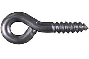 3/8 X 1" SCREW EYE ZINC PK6