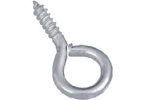3/8 X 1" SCREW EYE ZINC PK8