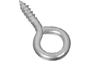 15/16 X 1" SCREW EYE ZINC PK4